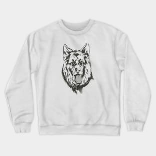 German Shepherd Lineal Crewneck Sweatshirt